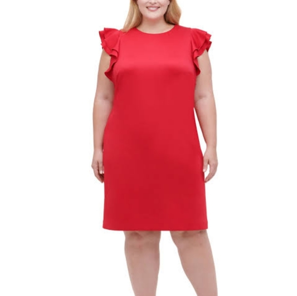 Tommy Hilfiger Cap Sleeve Sheath Dress - Picture 1 of 12